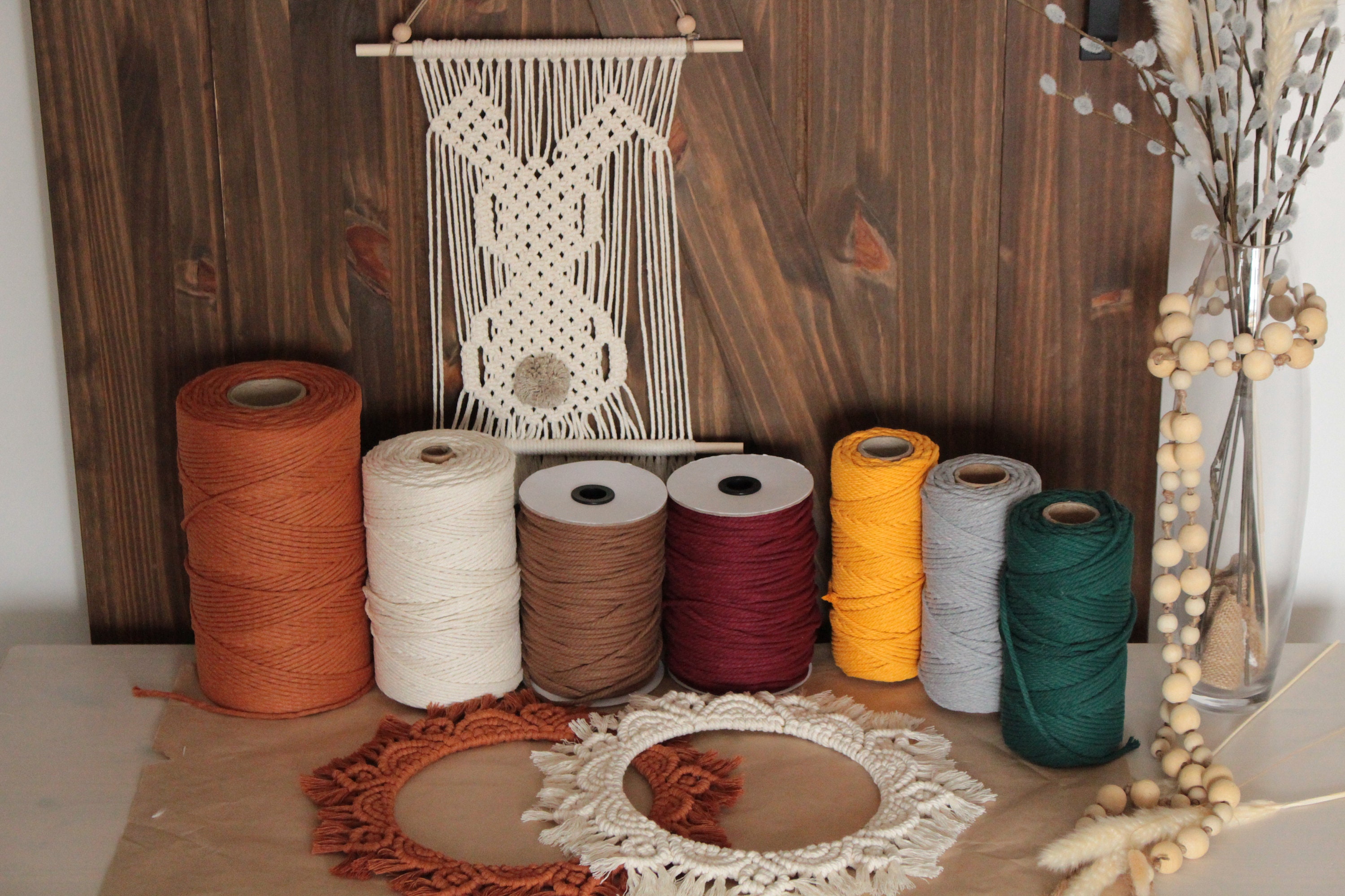 Macrame Mandala Pared Colgante / Pascua / Diferente Color / | Etsy