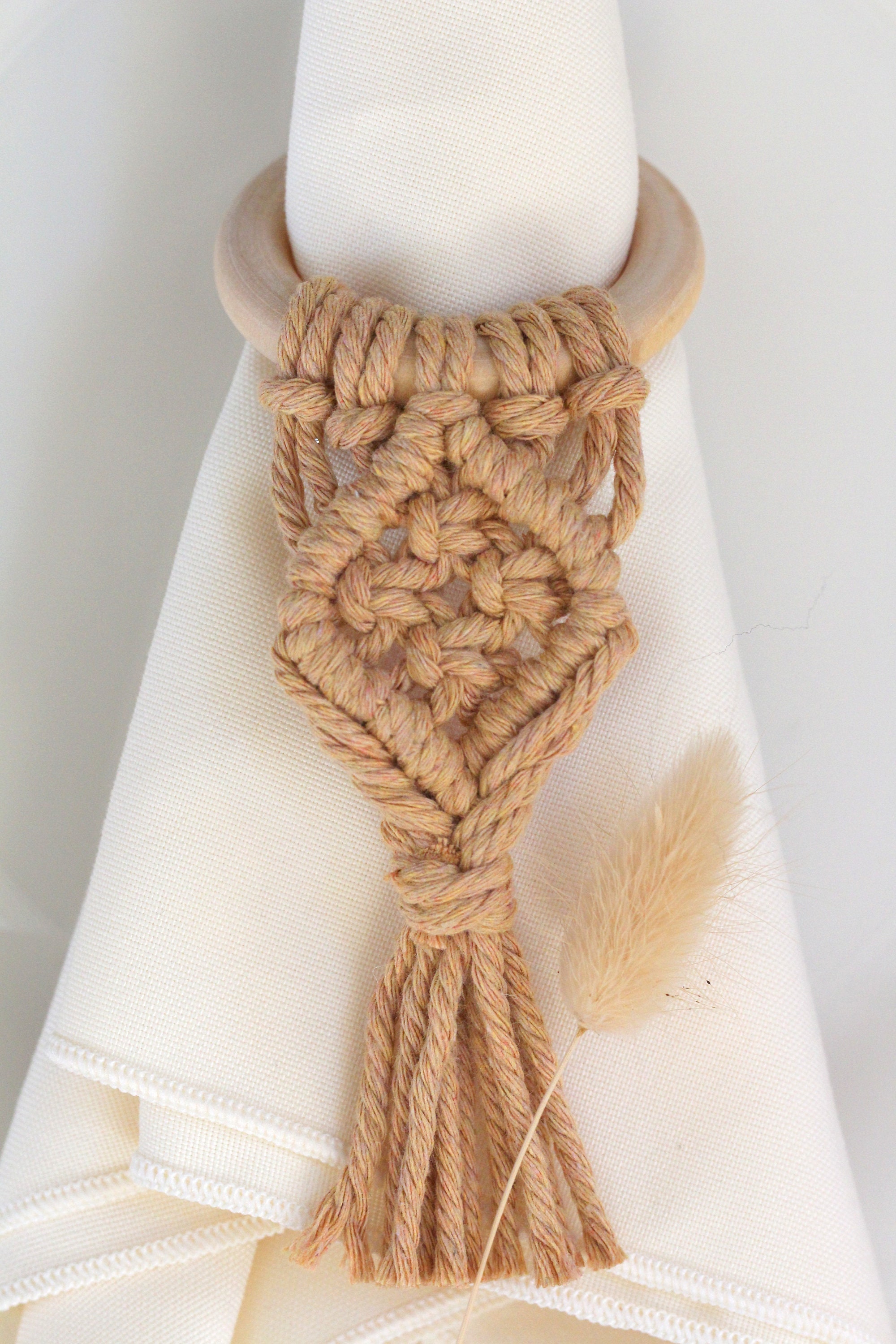 Macrame Napkin Rings Napkin Holder Napkin Rings Boho Etsy