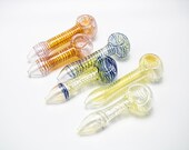 Marble Glass Smoking Pipes Handmade