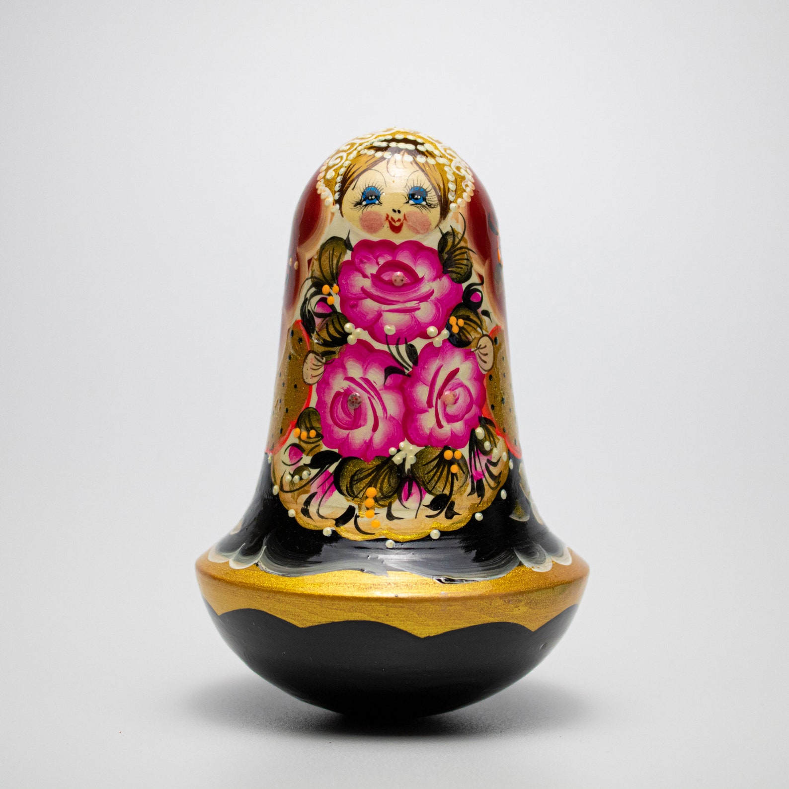 Wobbly Chime Doll Matryoshka Russian Nesting Dolls 12cm Etsy