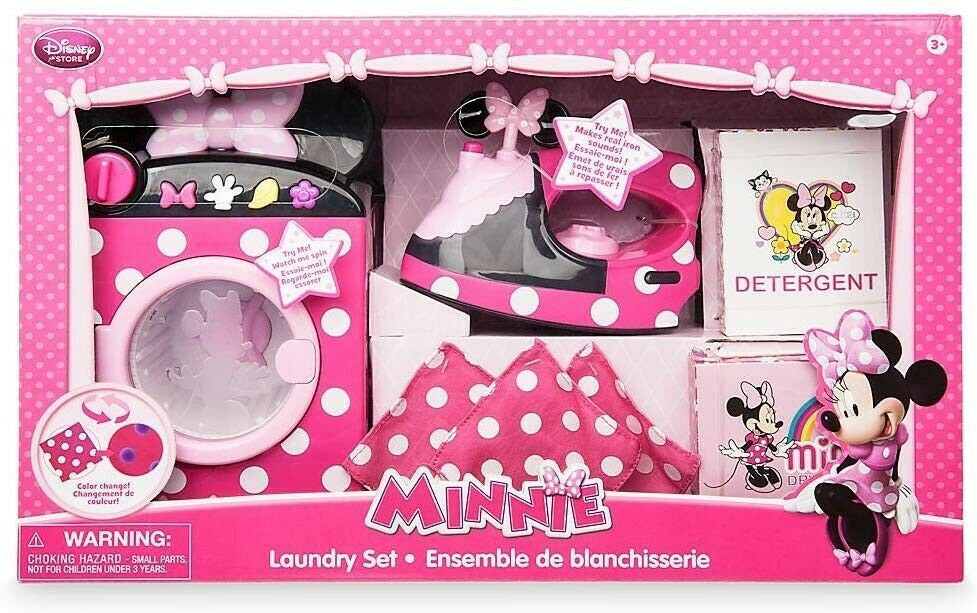 Disney Minnie Mouse Laundry Set Washerirondetergentdryer Etsy