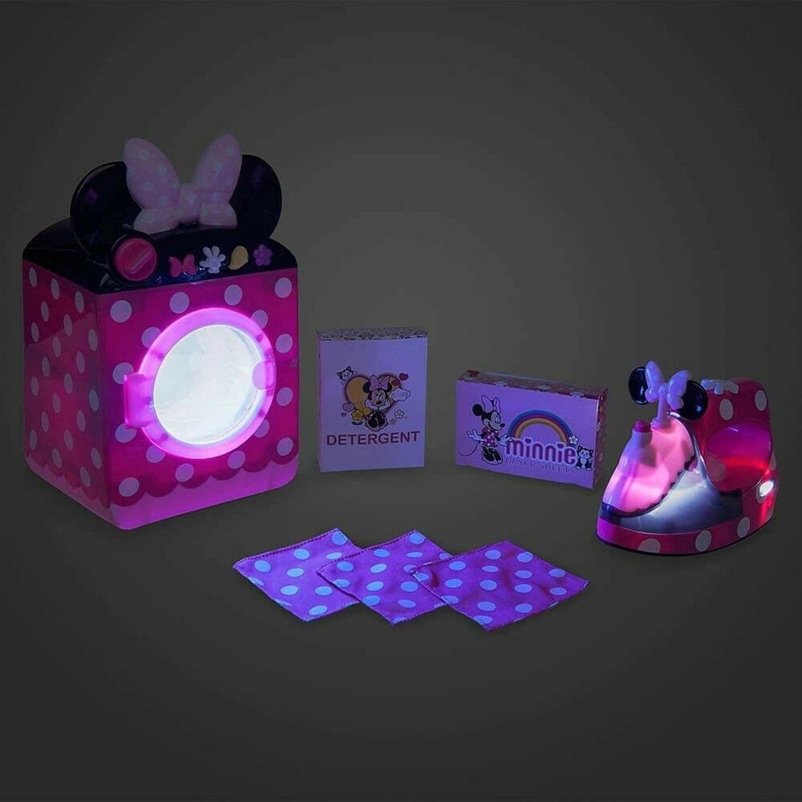 Disney Minnie Mouse Laundry Set Washerirondetergentdryer Etsy