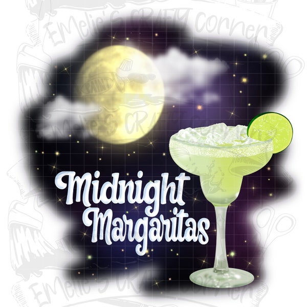 Midnight Margaritas (ORIGINAL ARTWORK), Midnight Margaritas PNG, Practical Magic Png, Sublimation, Digital Download, Png