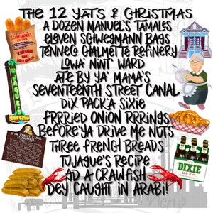 The 12 Yats of Christmas, The 12 Yats of Christmas Png, Sublimation, Digital Download, Png