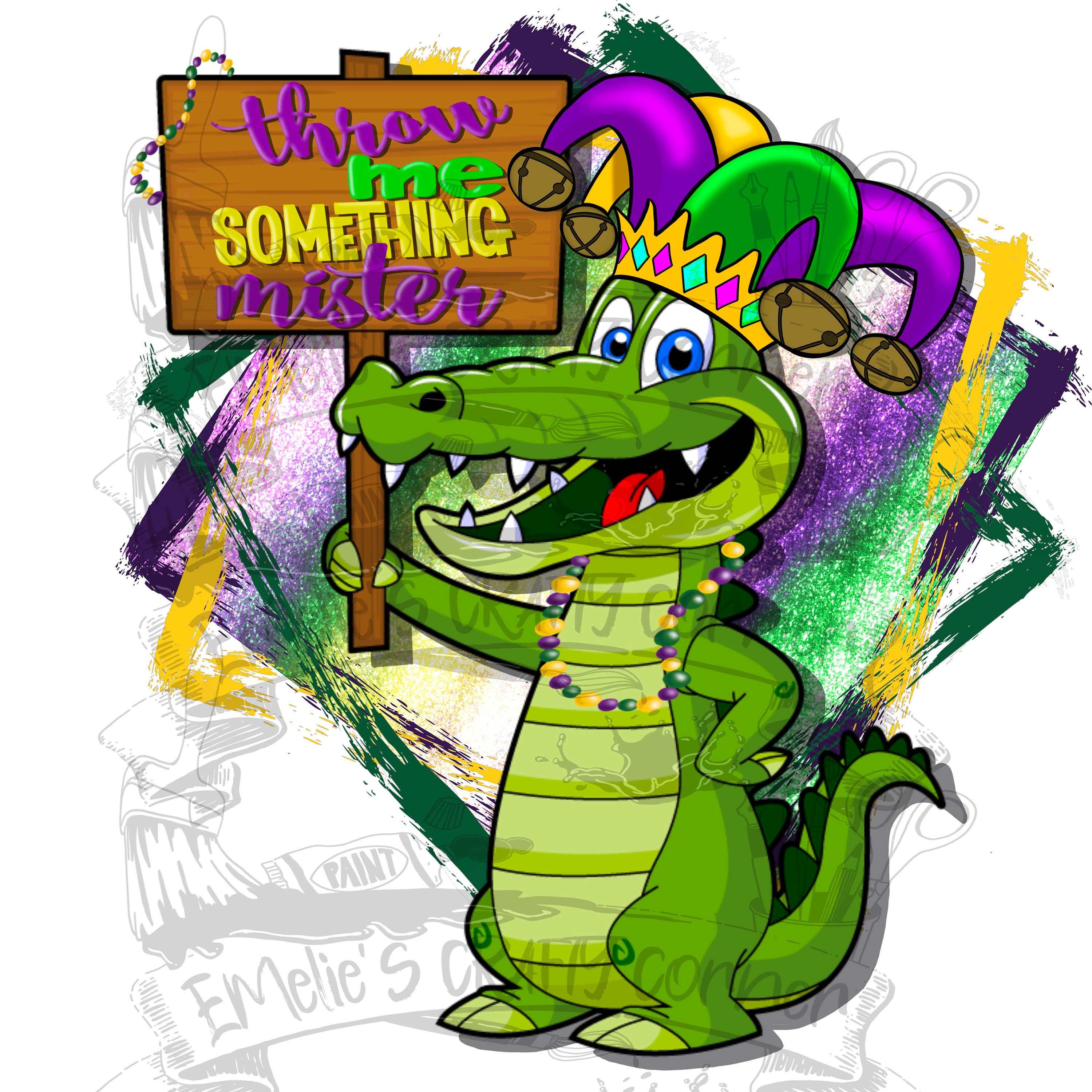 Throw Me Something Mister Mardi Gras Carnival Mardi Gras Etsy