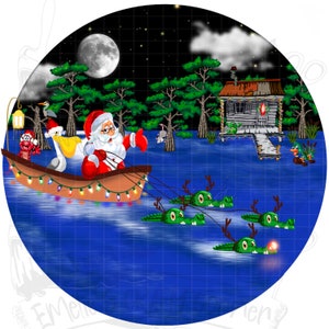 Louisiana Swamp Christmas, Louisiana Png, Cajun Christmas, Cajun Png, Papa Noël, Heaux Heaux heaux Png, Sublimation, Digital Download, Png