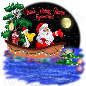 Heaux Heaux Heaux Joyeux Noël, Louisiana swamp Christmas, Lou Christmas Png, Cajun Christmas Png, sublimation, digital Download, png