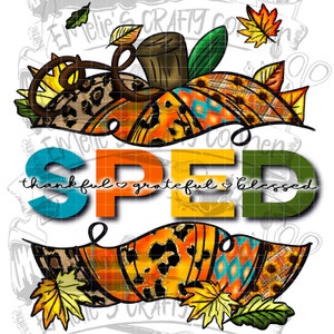 Citrouille d&#39;automne rapide png, png béni reconnaissant reconnaissant, automne éducation spéciale png, sublimation, téléchargement numérique, png