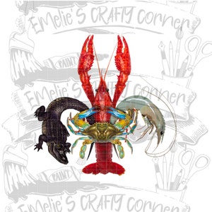Cajun fleur de lis Png, mariscos fleur de lis Png, Cajun Png, Sublimación, Descarga Digital, Png