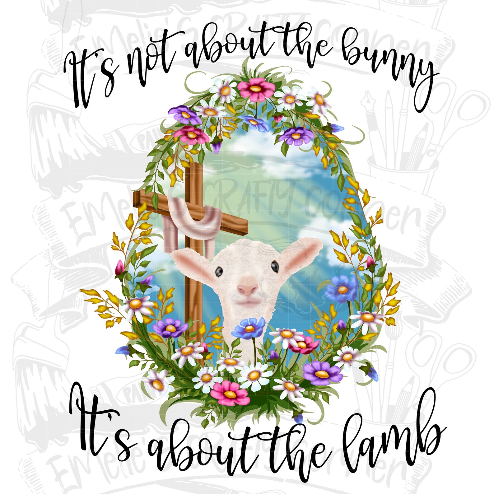 Its Not About the Bunny Its About the Lamb Png Religious - Etsy