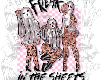 Freak in den Blättern Png, Geister Pinup Png, Sublimation, digitaler Download, Png