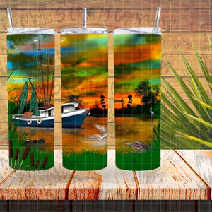 Down the bayou tumbler wrap, Louisiana living tumbler wrap, Cajun tumbler wrap, Digital Download, tumbler wrap