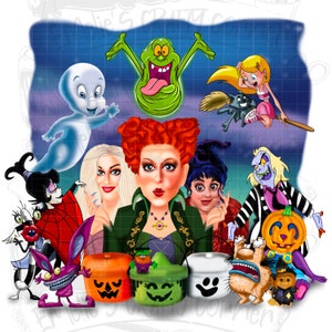 90’s Halloween ( ORIGINAL ARTWORK), 90’s Halloween PNG, Sublimation, Digital Download, Png