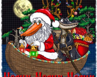 Heaux Heaux Heaux png, Louisiana swamp Christmas, Cajun Christmas, Sublimation, Digital Download, png