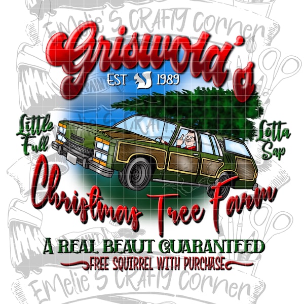 Griswold’s Christmas tree farm Png, Christmas vacation png, sublimation, Digital Download, png