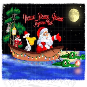 Heaux Heaux Heaux Joyeux Noël, Louisiana Swamp Christmas, Louisiana Christmas Png, Cajun Christmas Png, Sublimation, Digital Download, png