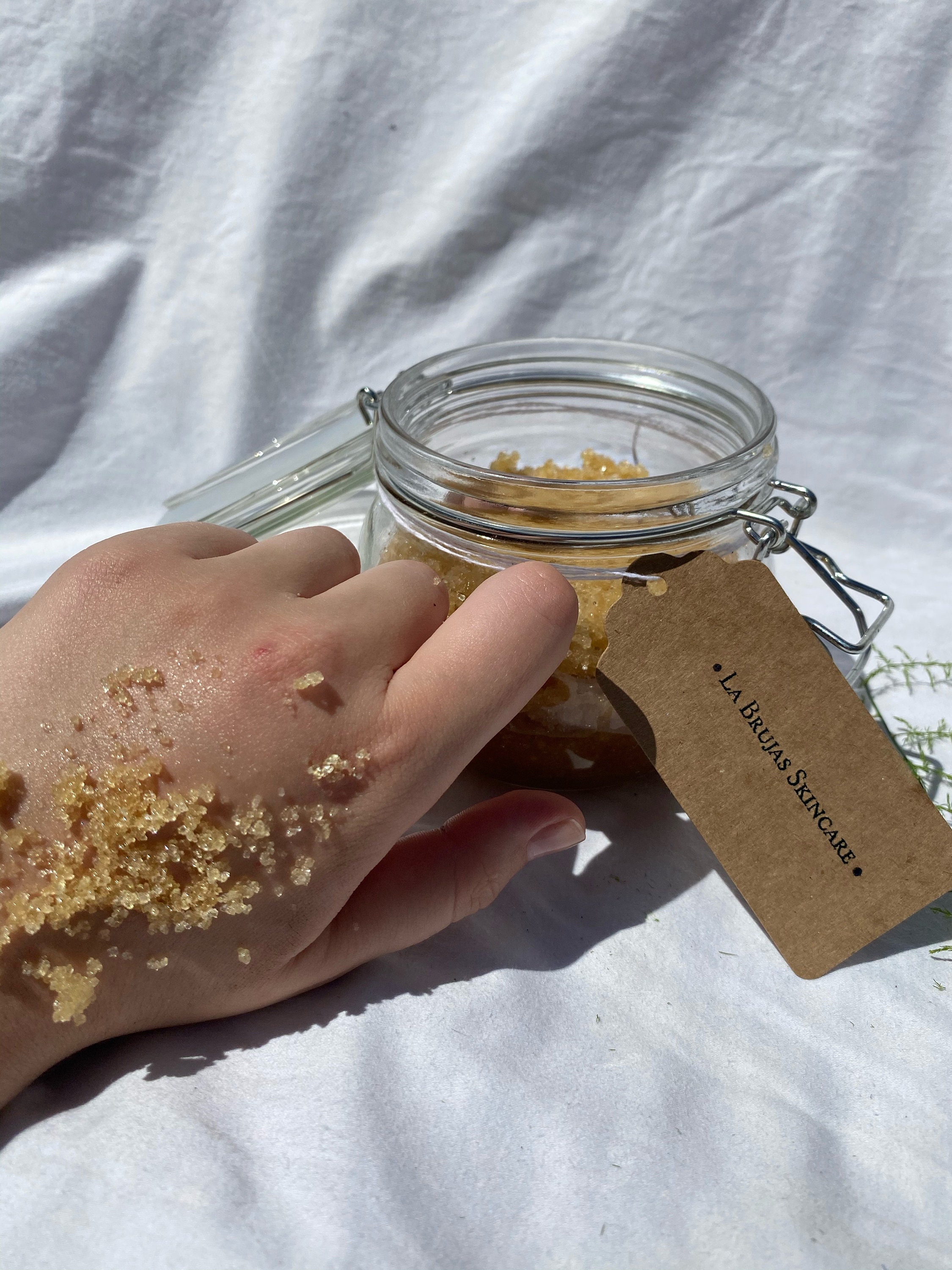 Raw sugar & honey body scrub Etsy