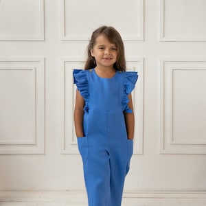 Girls blue jumpsuit 2025