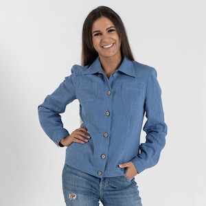 Linen jacket for women | Linen blazer | Handmade linen clothing
