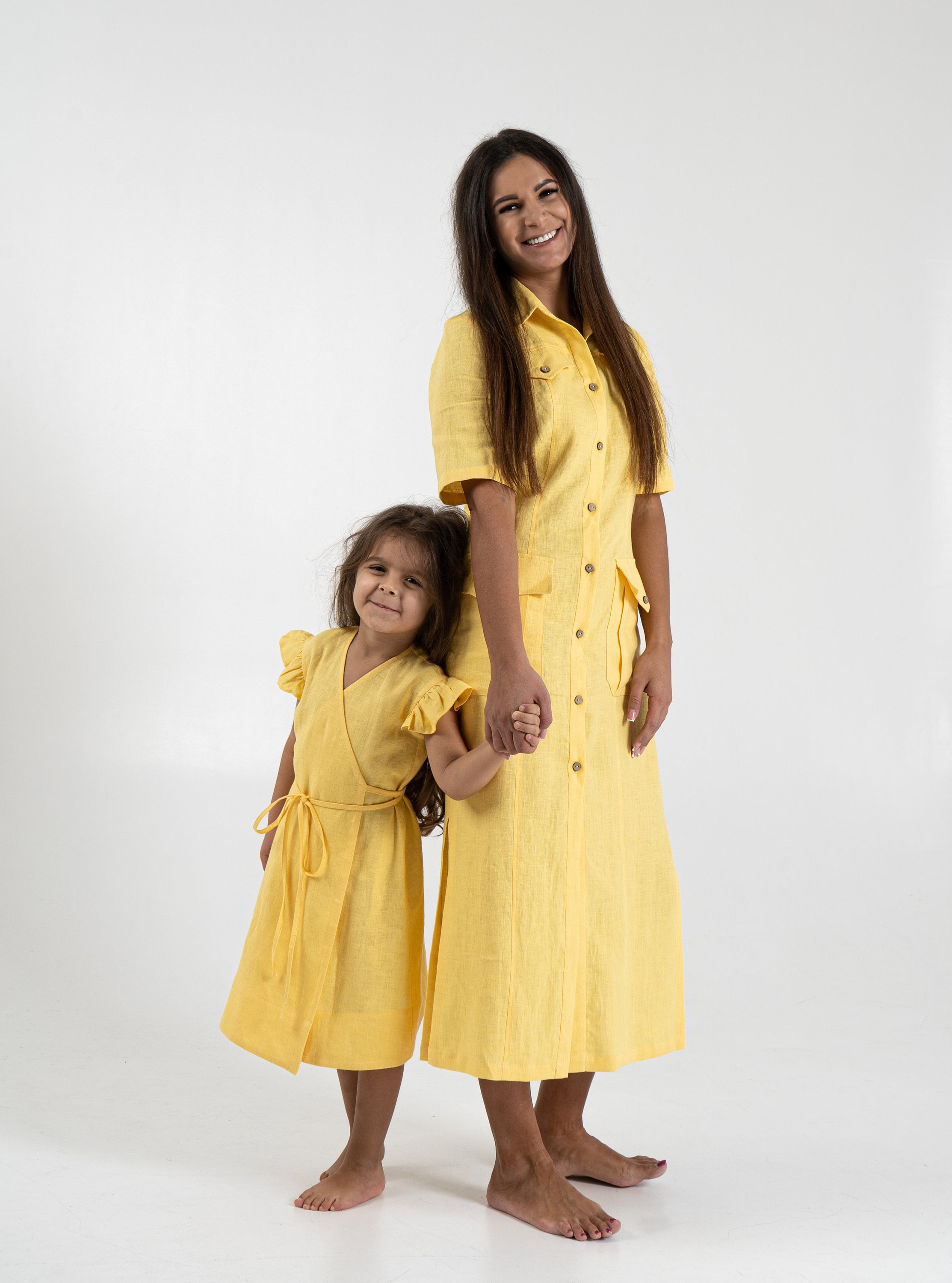 100% Linen Women Vest Maxi Shirt Dress With Belt