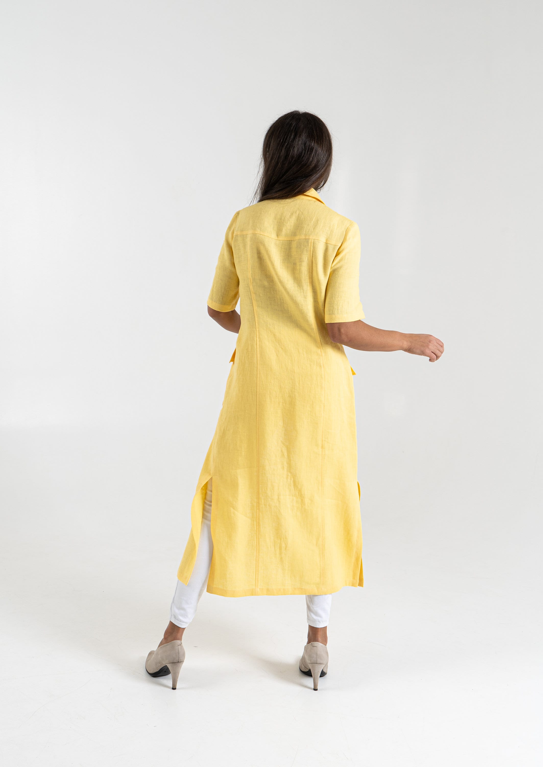 Long Linen Shirt Dress Maxi Dress for Women Handmade Linen Etsy