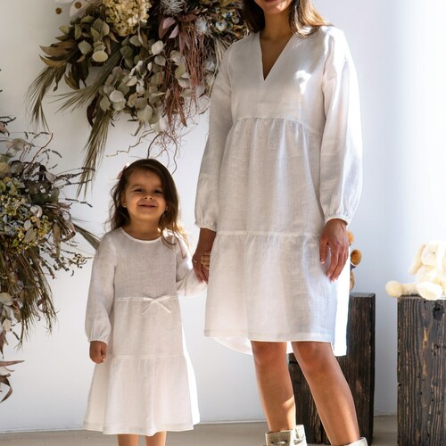 Linen Mother Daughter Dress Matching, ADELINE Dress, Mommy and Me Dress Outfits, Girl Linen Dress, Linen Mommy and Me Dress - Etsy Linen Mother Daughter Dress Matching, ADELINE Dress, Mommy and Me Dress Outfits, Girl Linen Dress, Linen Mommy and Me Dress - Etsy