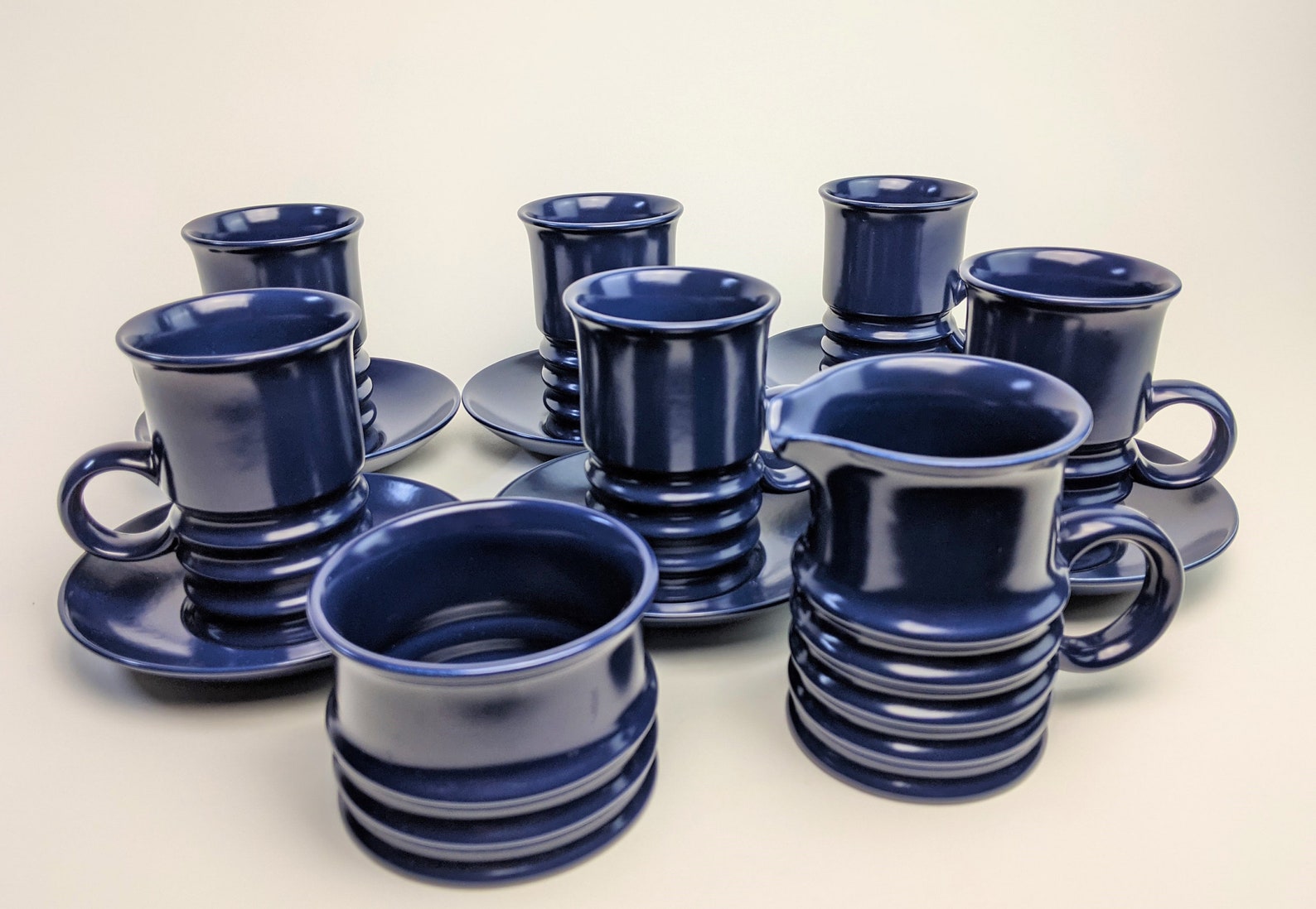 Carlton Ware Wellington Cups Saucers Jug and Bowl in Satin Etsy