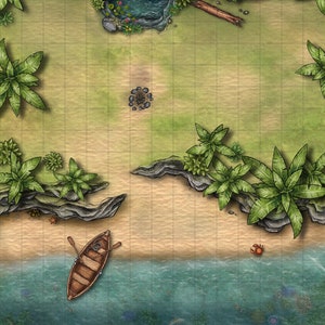 Digitale Battlemaps - Forgotten Beach Camp Map Pack