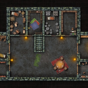 Isle of the Abbey Map Pack - Ghosts of Saltmarsh Modul - 6 Karten für Dungeons and Dragons