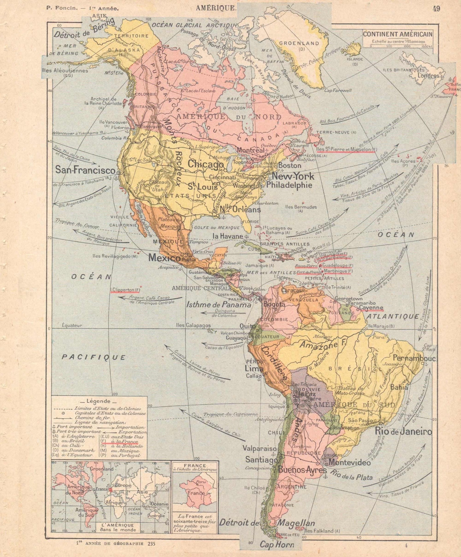 1800s Map of America