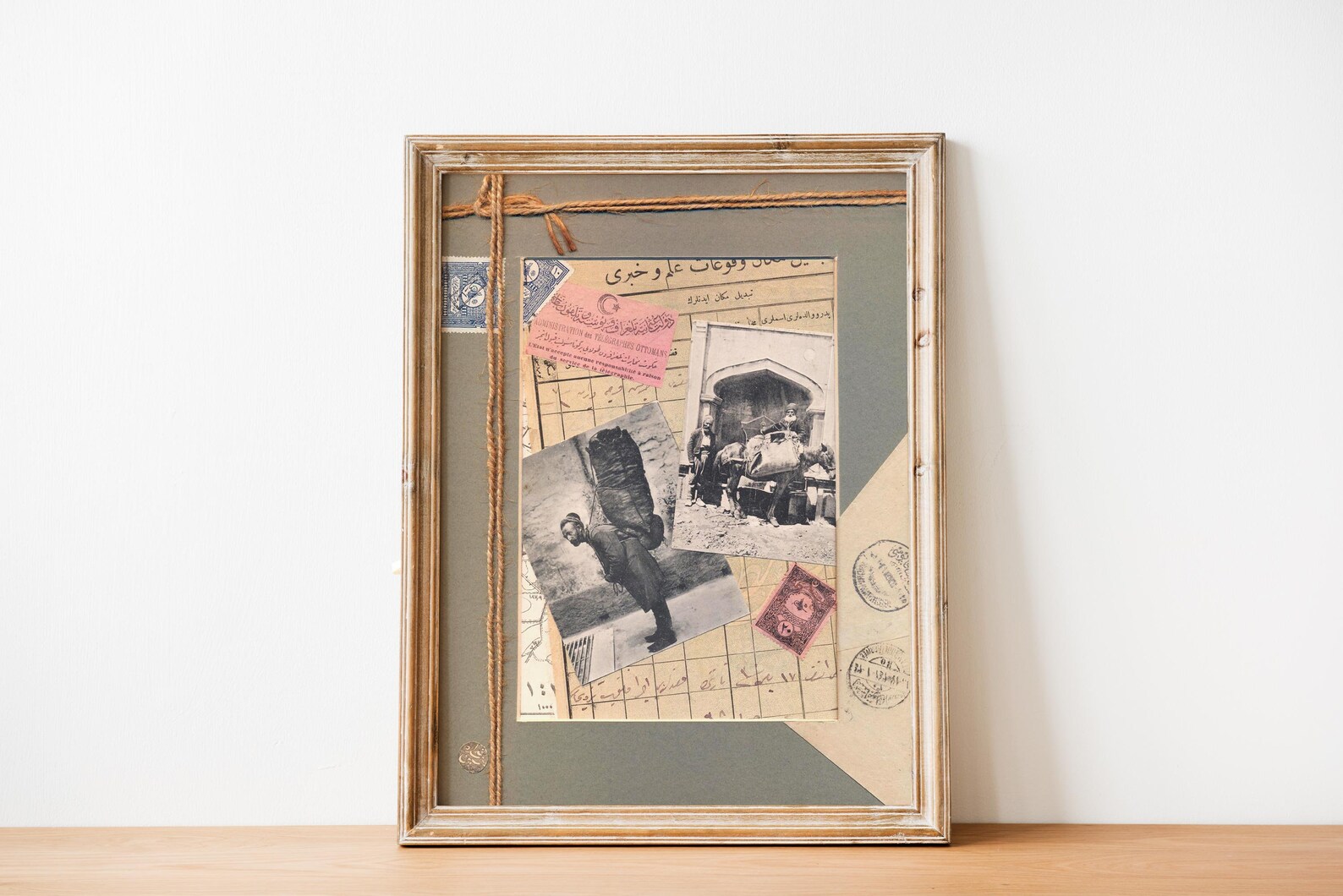 Vintage Ephemera Collage Art Handmade Art Journal Vintage Etsy