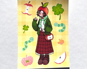 Apple Girl Sticker Sheet