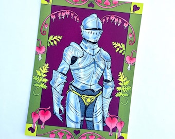 Harness Knight Armor Illustration Art Print