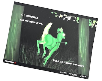 Deer Trailcam Soft Touch Print