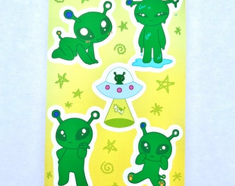 Ikea Alien Aftonsparv Sticker Sheet