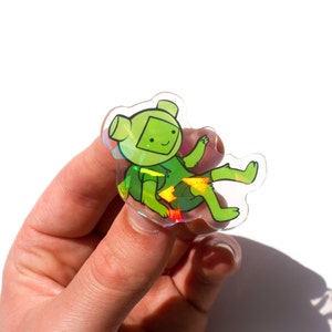 Farn Adventure Time Acryl Hologramm Pin