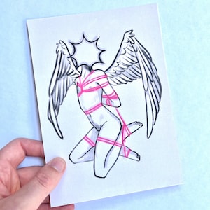 Shibari Angel Soft Touch Print