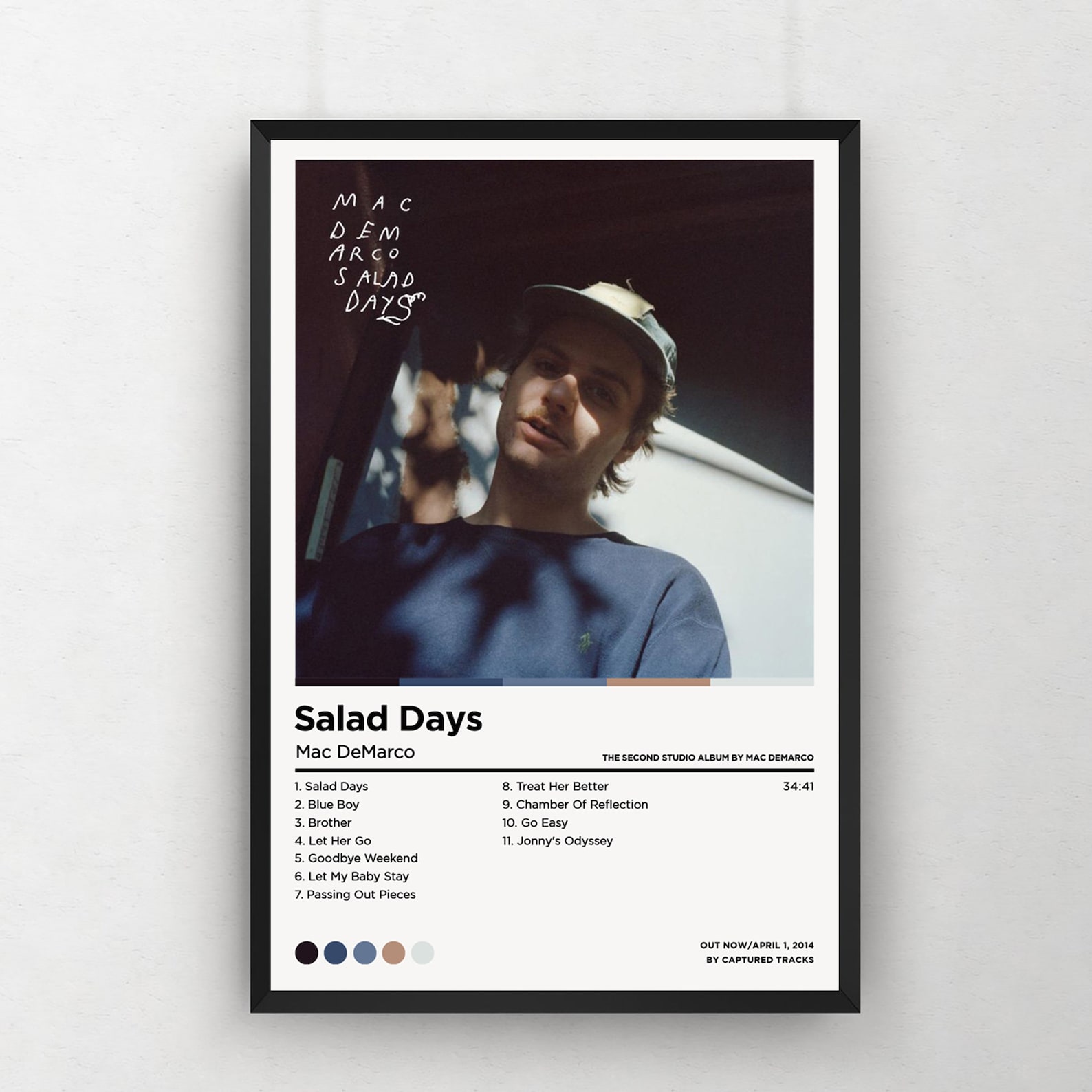 Mac DeMarco Posters / Salad Days Poster / Album Cover Poster / Etsy