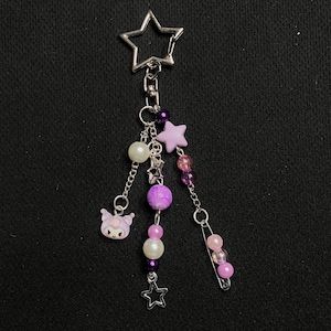 kuromi bag charm cute sanrio keychain purse charm bag accessory