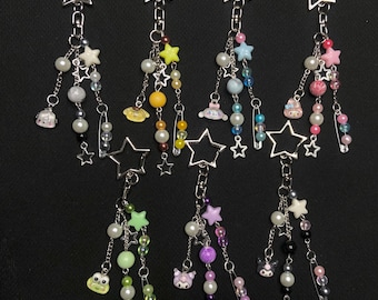 sanrio bag charm | hello kitty keychain | mymelody | kuromi | cinnamoroll | pochacco | pompompurin | keroppi | cute purse accessory | kawaii