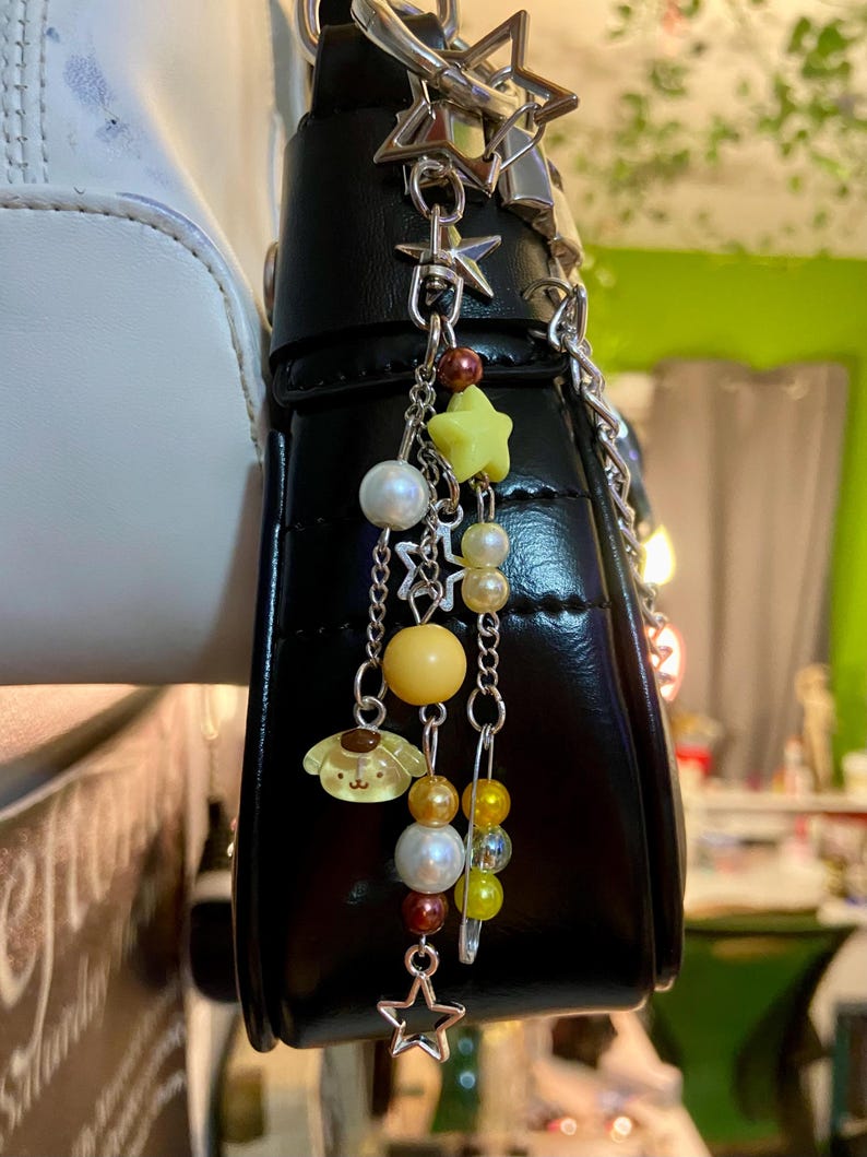 pompompurin bag charm cute sanrio keychain purse charm bag accessory