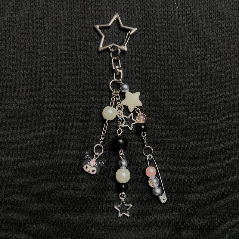 kuromi bag charm cute sanrio keychain purse charm bag accessory