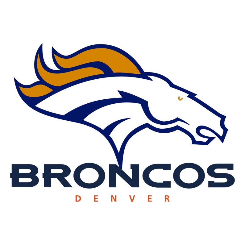 American FootBall Team Logo Svg pngepsPdf Files Denver Broncos Svg Svg for Cricut Logo Vector Bundle Svg Printable