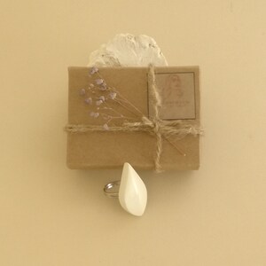 Weiße ästhetische Ring Meerschaum Schmuck minimal Schmuck | Etsy