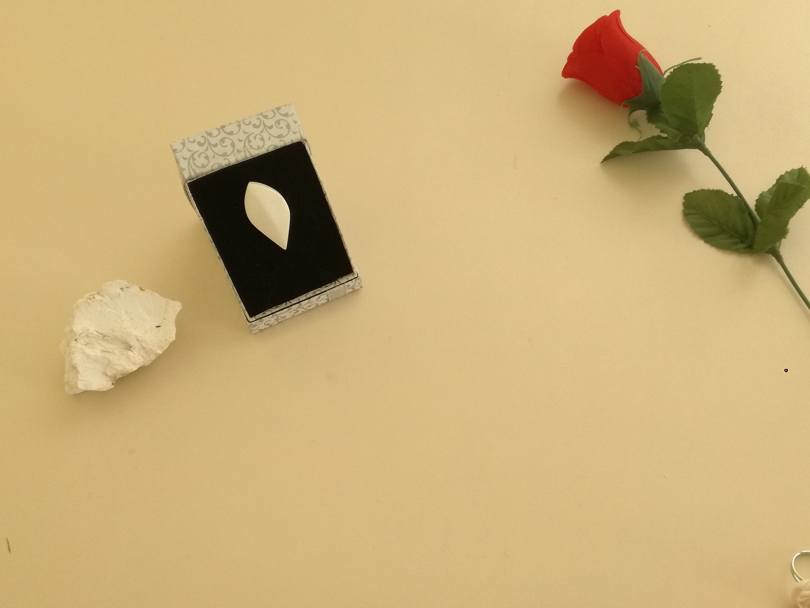 Weiße ästhetische Ring Meerschaum Schmuck minimal Schmuck | Etsy