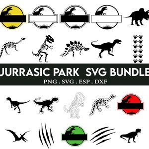 Jurassic Park SVG File, Jurassic World Park, Dinosaur, Jurassic Park Clipart, Jurassic Font Svg, Jurassic Park Cut File, Digital Download