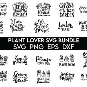 Plant Lover svg bundle, Plant Mom svg, Crazy Plant Lady svg, gardening svg, funny plant svg, Plant svg, Plant Quotes Svg, houseplant svg