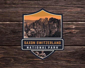 Saxon Switzerland National Park Sticker (Germany) [EU] - Adventure Travel Sticker Collection | Europe
