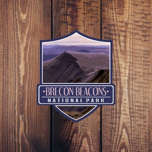 Brecon Beacons (Bannau Brycheiniog) National Park Sticker (UK) - Adventure Travel Sticker Collection