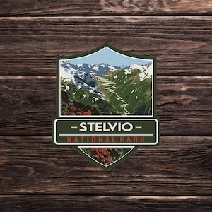Stelvio National Park Sticker (Italy) [EU] - Adventure Travel Sticker Collection | Europe